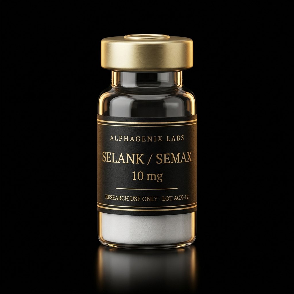 Selank / Semax 10 mg research vial, labelled research use only